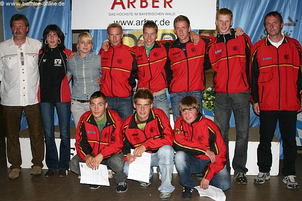 Das Sommerbiathlon-Team 2008