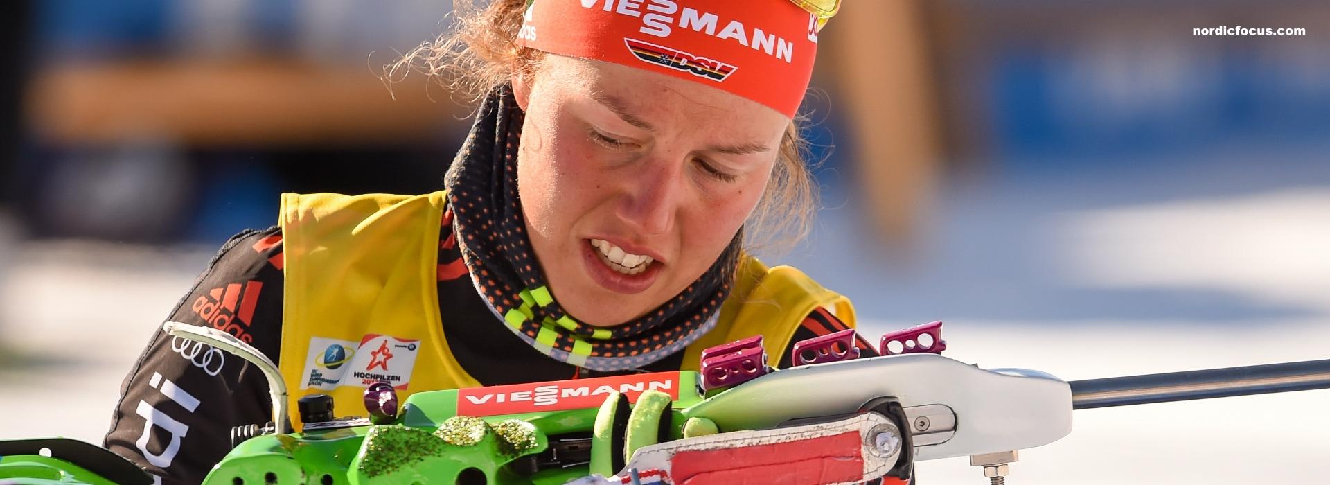 Biathlon Weltcup Hochfilzen Laura Dahlmeier vs. Denise Herrmann