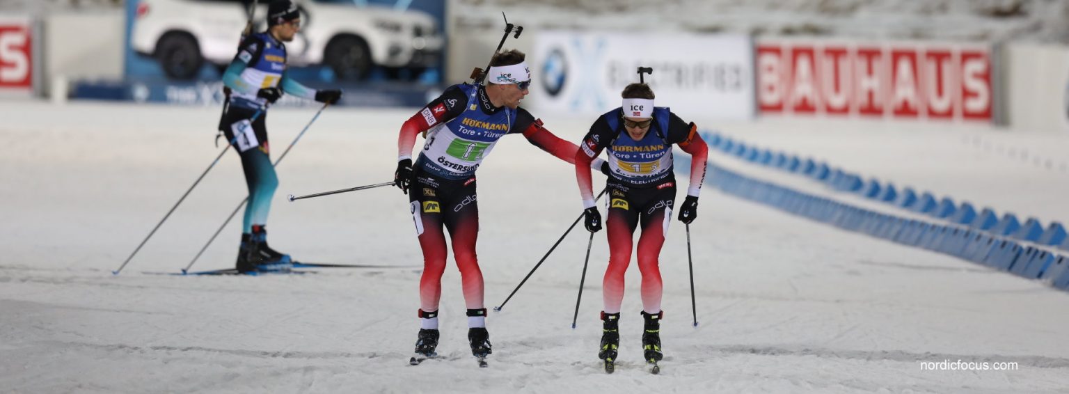 Biathlon Weltcup Staffel: Norwegen gewinnt, Deutschland