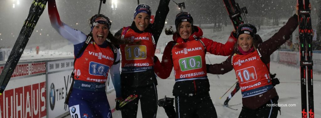 2. Platz Staffel Schweiz in Östersund